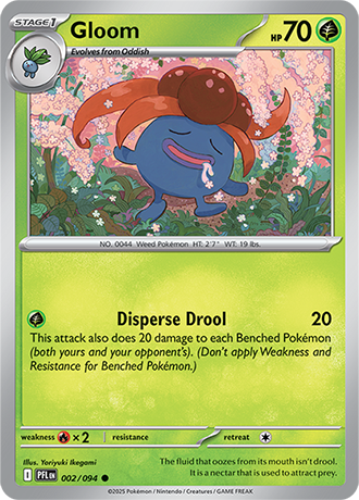 Gloom - 002/094 - Phantasmal Flames Pokemon Card