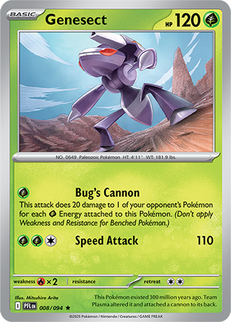 Genesect - 008/094 - Phantasmal Flames Pokemon Card
