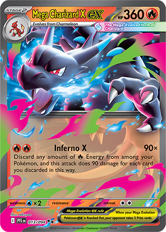 Mega Charizard - 013/094 - Phantasmal Flames Pokemon Card