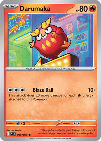 Darumaka - 015/094 - Phantasmal Flames Pokemon Card