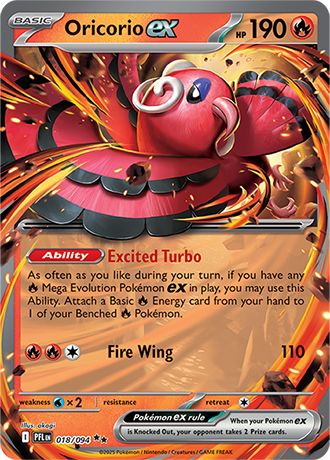 Oricorio - 018/094 - Phantasmal Flames Pokemon Card