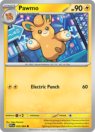 Pawmo - 033/094 - Phantasmal Flames Pokemon Card
