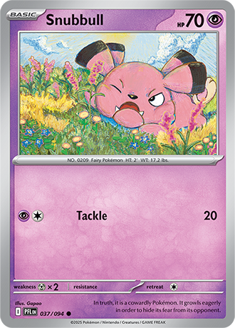 Snubbull - 037/094 - Phantasmal Flames Pokemon Card