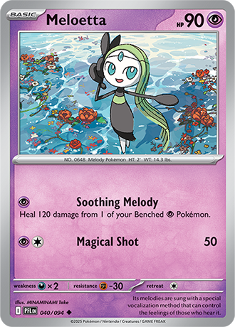 Meloetta - 040/094 - Phantasmal Flames Pokemon Card