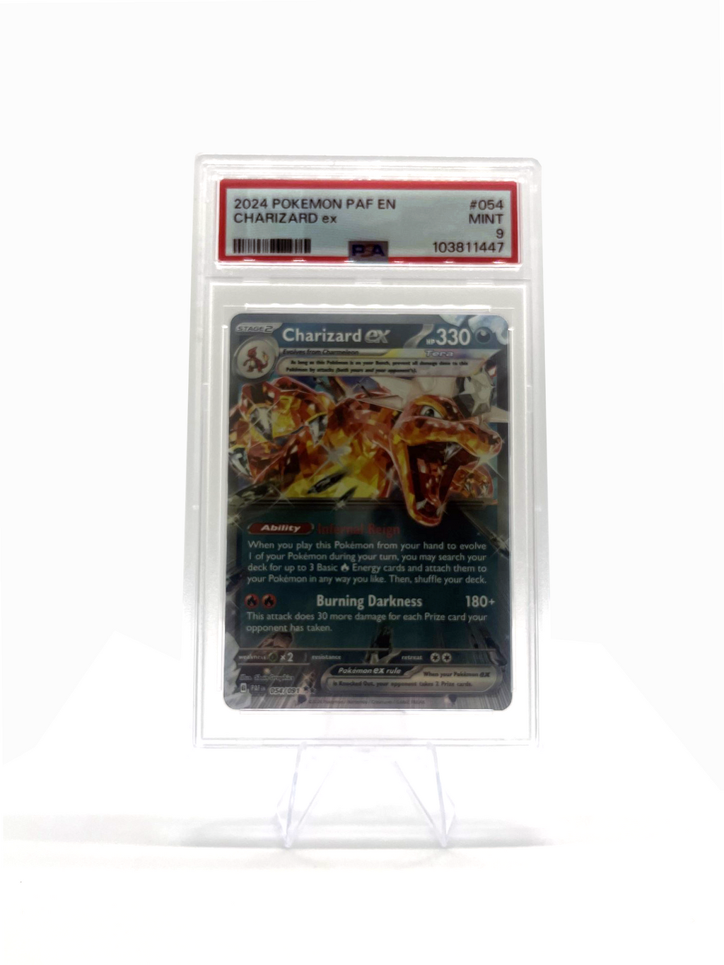 2024 Pokemon Obsidian Flames Charizard EX 125/197 TCG PSA 9