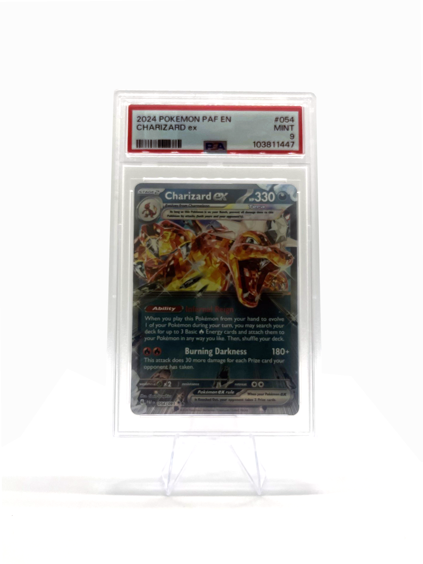 2024 Pokemon Obsidian Flames Charizard EX 125/197 TCG PSA 9